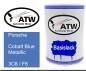 Preview: Porsche, Cobalt Blue Metallic, 3C8 / F6: 500ml Lackdose, von ATW Autoteile West.